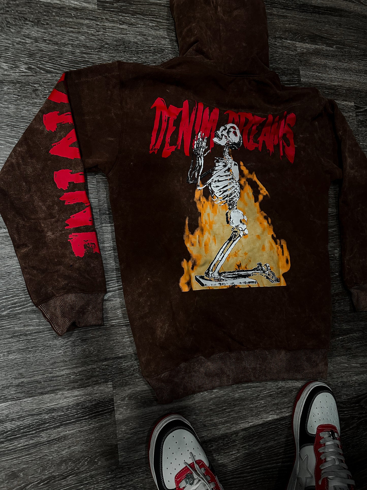 Heavy Weight Brown "DIVINE" Hoodies