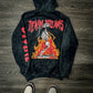 Heavy Weight Black Acid Wash "DIVINE" Hoodie