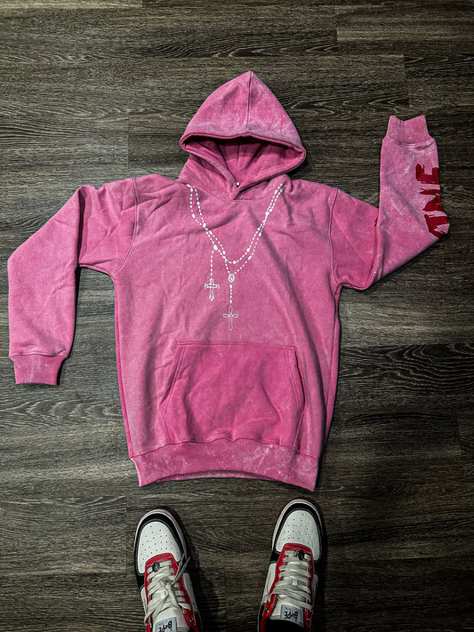 Pink "DIVINE" Hoodie