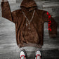 Heavy Weight Brown "DIVINE" Hoodies