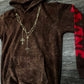 Heavy Weight Brown "DIVINE" Hoodies