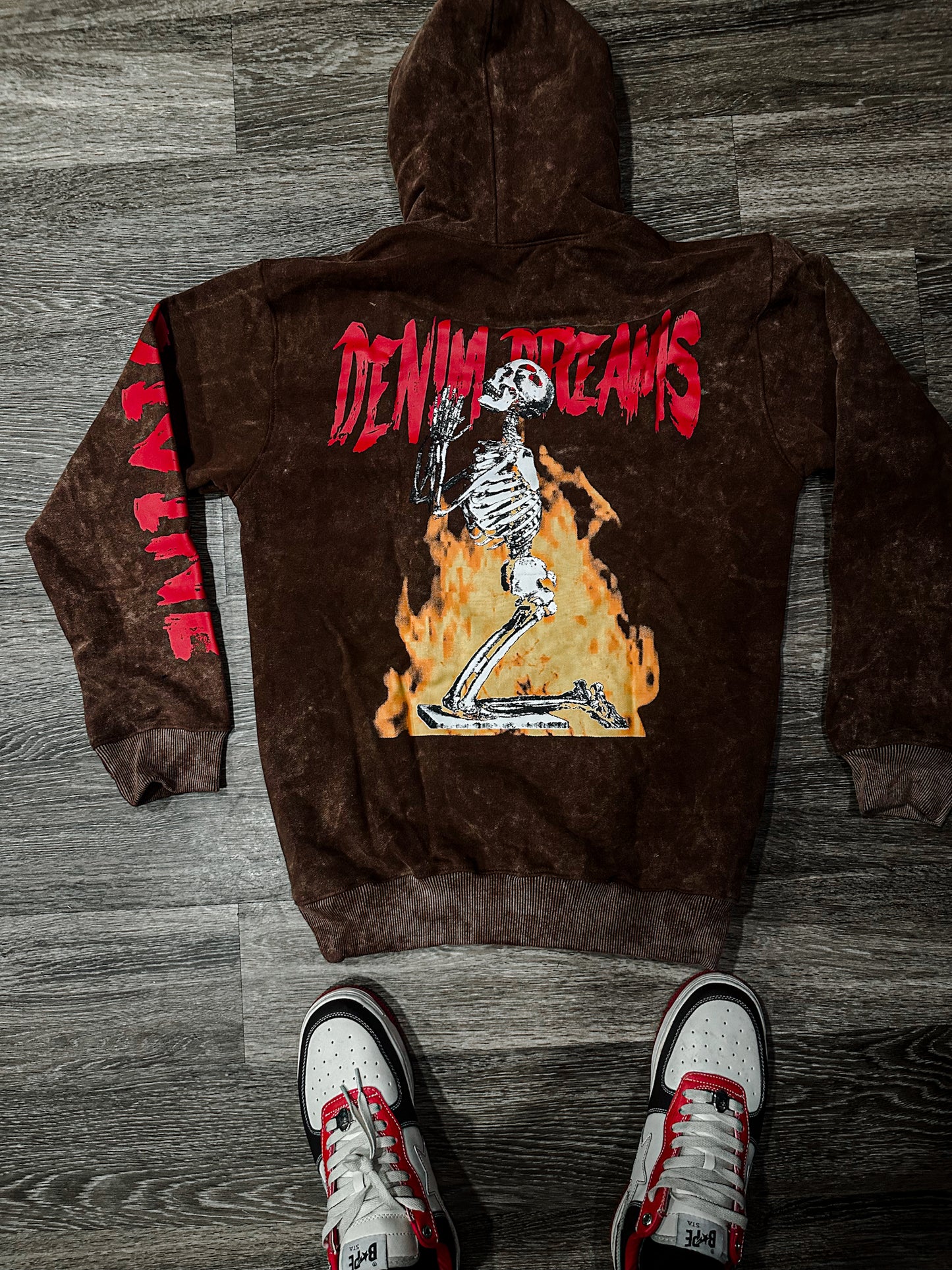 Heavy Weight Brown "DIVINE" Hoodies